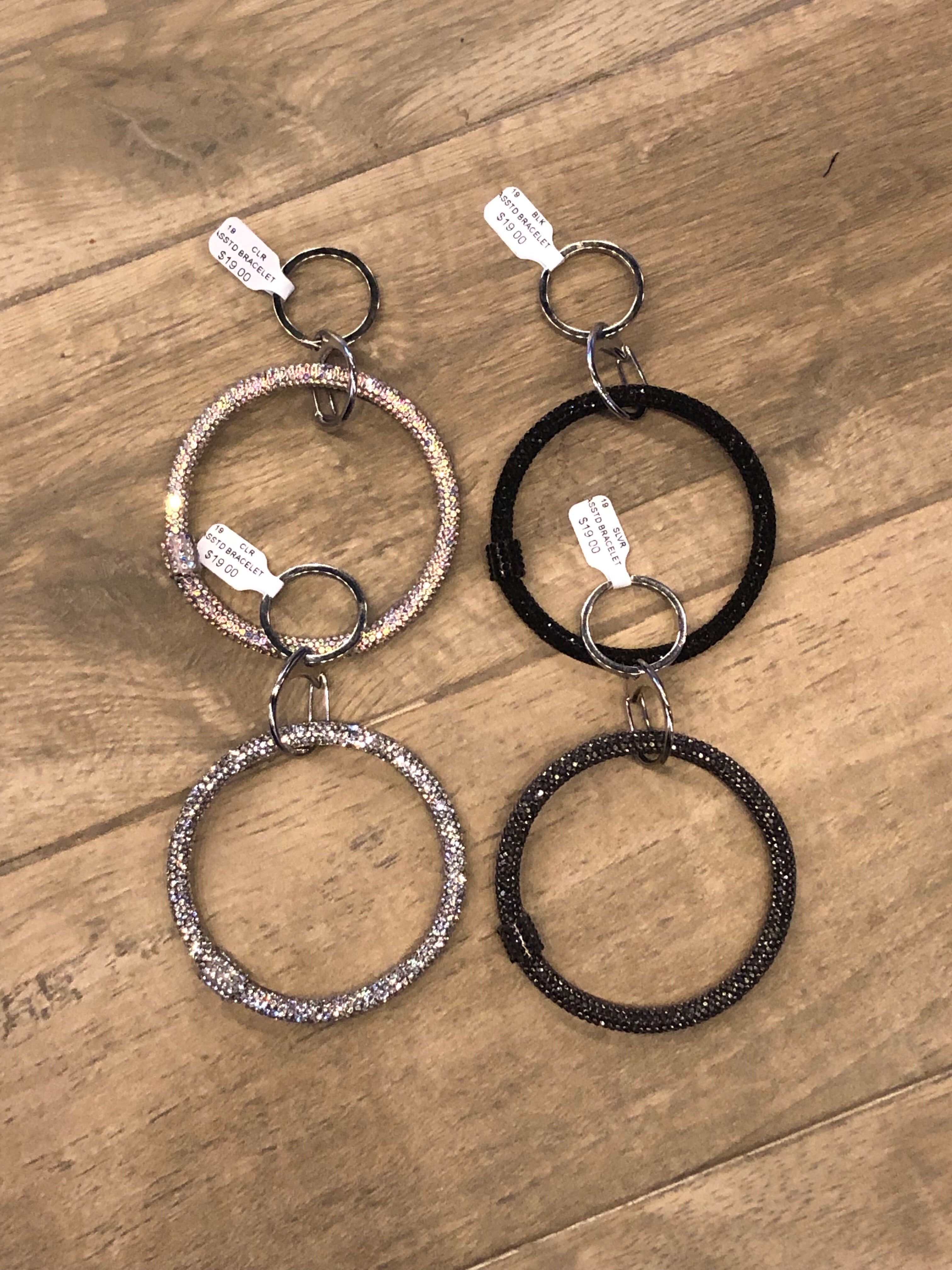 Rhinestone Bracelet KeyChains