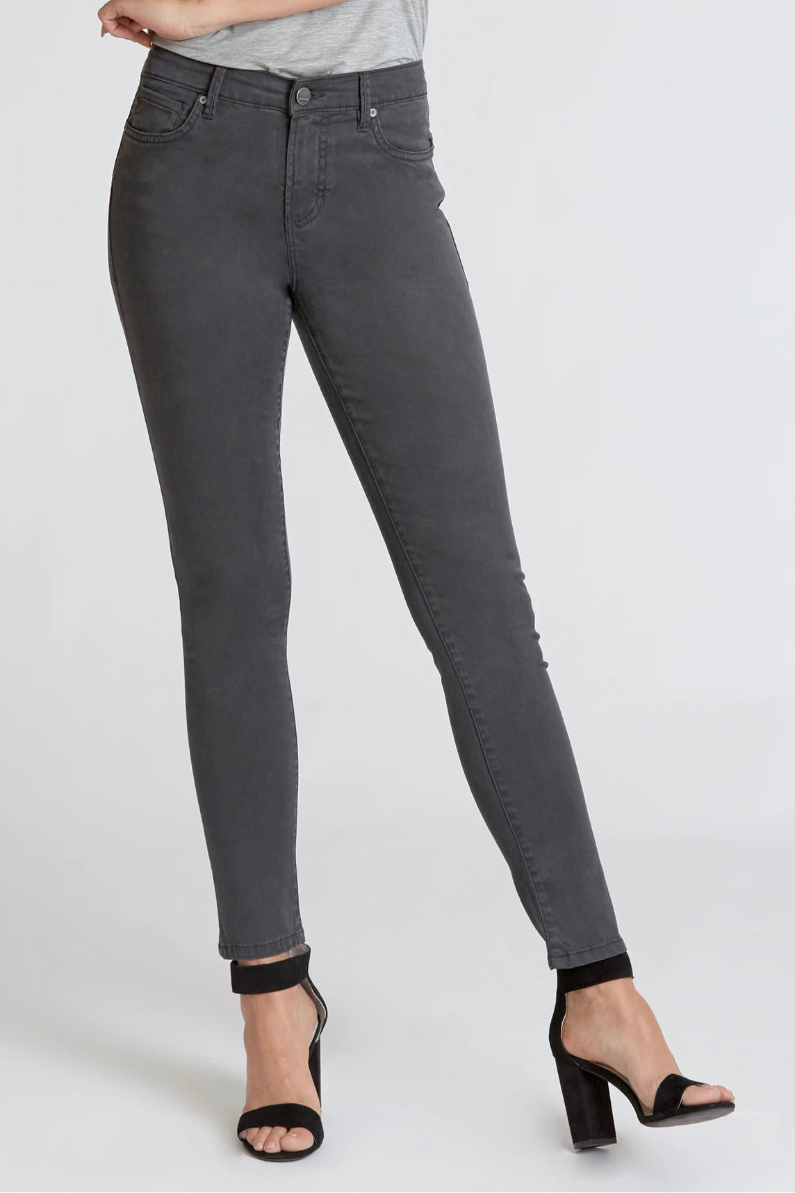 DEAR JOHN High Rise GISELE Suede Skinny Jean
