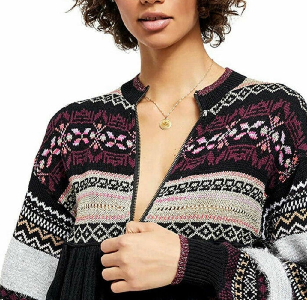 FREE PEOPLE Babydoll CABIN FEVER Swit Sweater