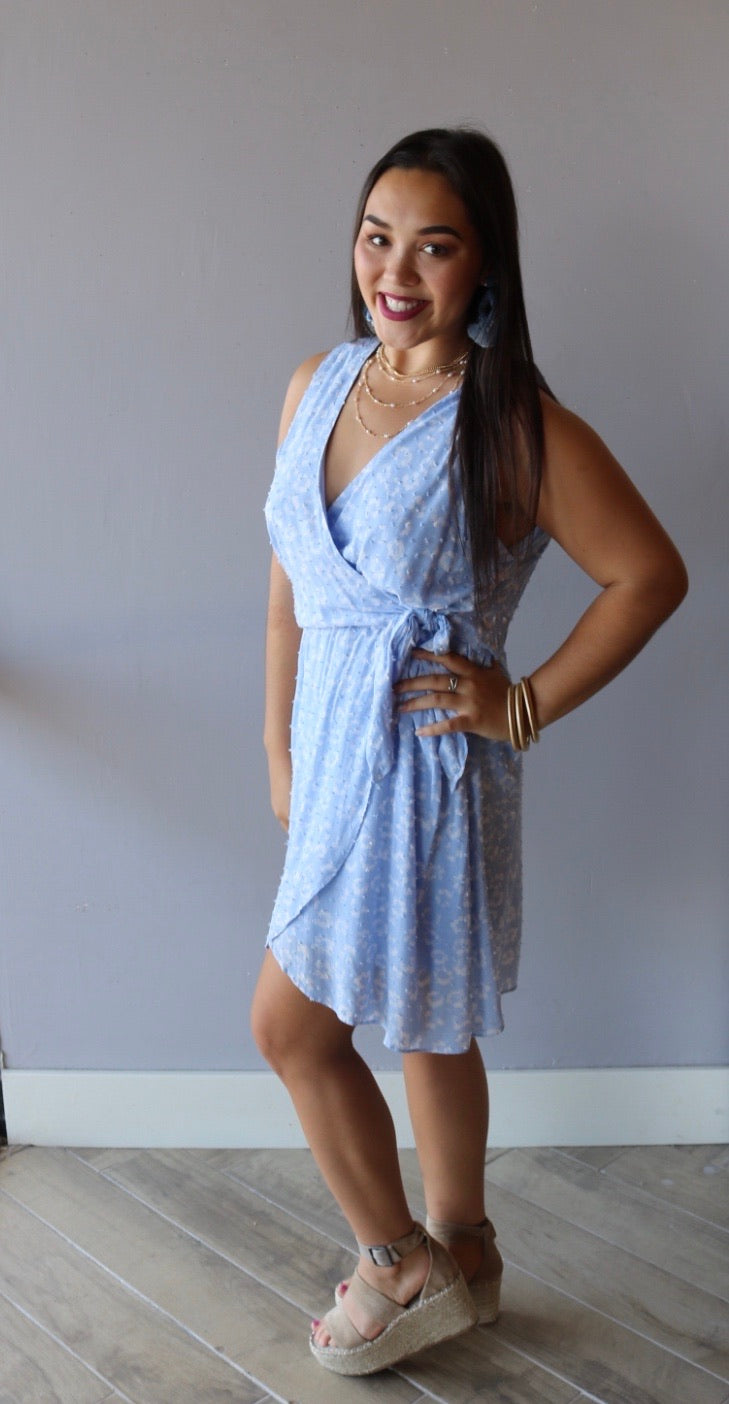 Everly POSTURE Floral Surplus Wrap Dress