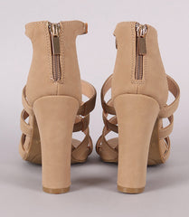 MARSEILLE Strappy Chunky Stacked Heel Sandals