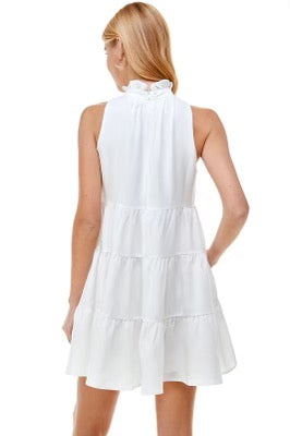 ROYAL HiNeck MutiTier Ruffle Dress