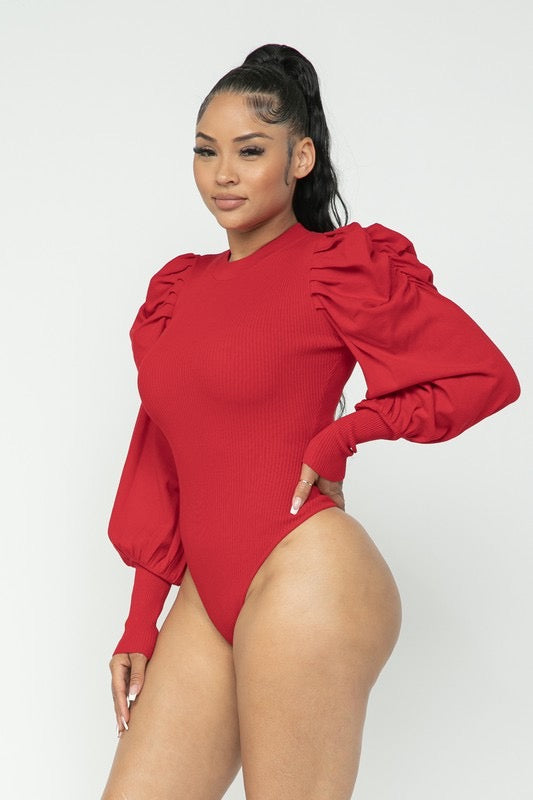 DRIVEN Puff BishopSleeve Bodysuit Top
