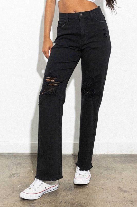 HighWaist STEALTH Distressed Jeans