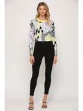 ADOBE GraphicPrint WaistCrop Sweater