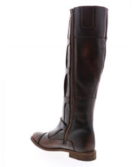 Very Volatile DELANEY Tall Flat Boots With Press Studs