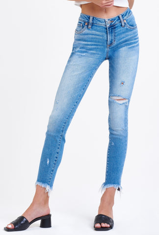 DEAR JOHN Mid~Rise JOYRICH Distressed Skinny Jean