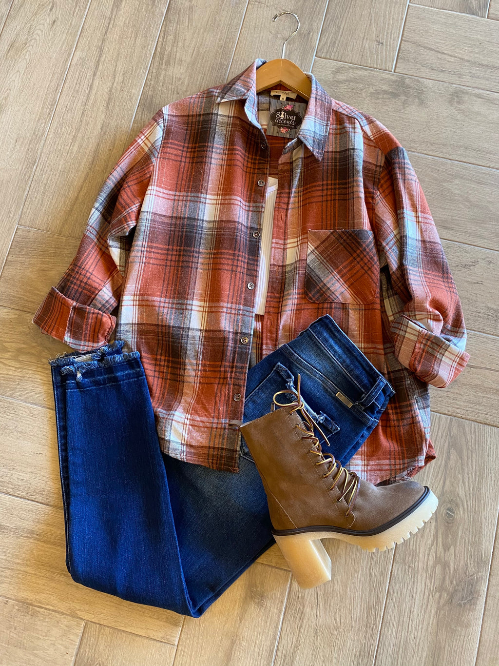KUMA Classic Plaid ButtonDown Woven Top