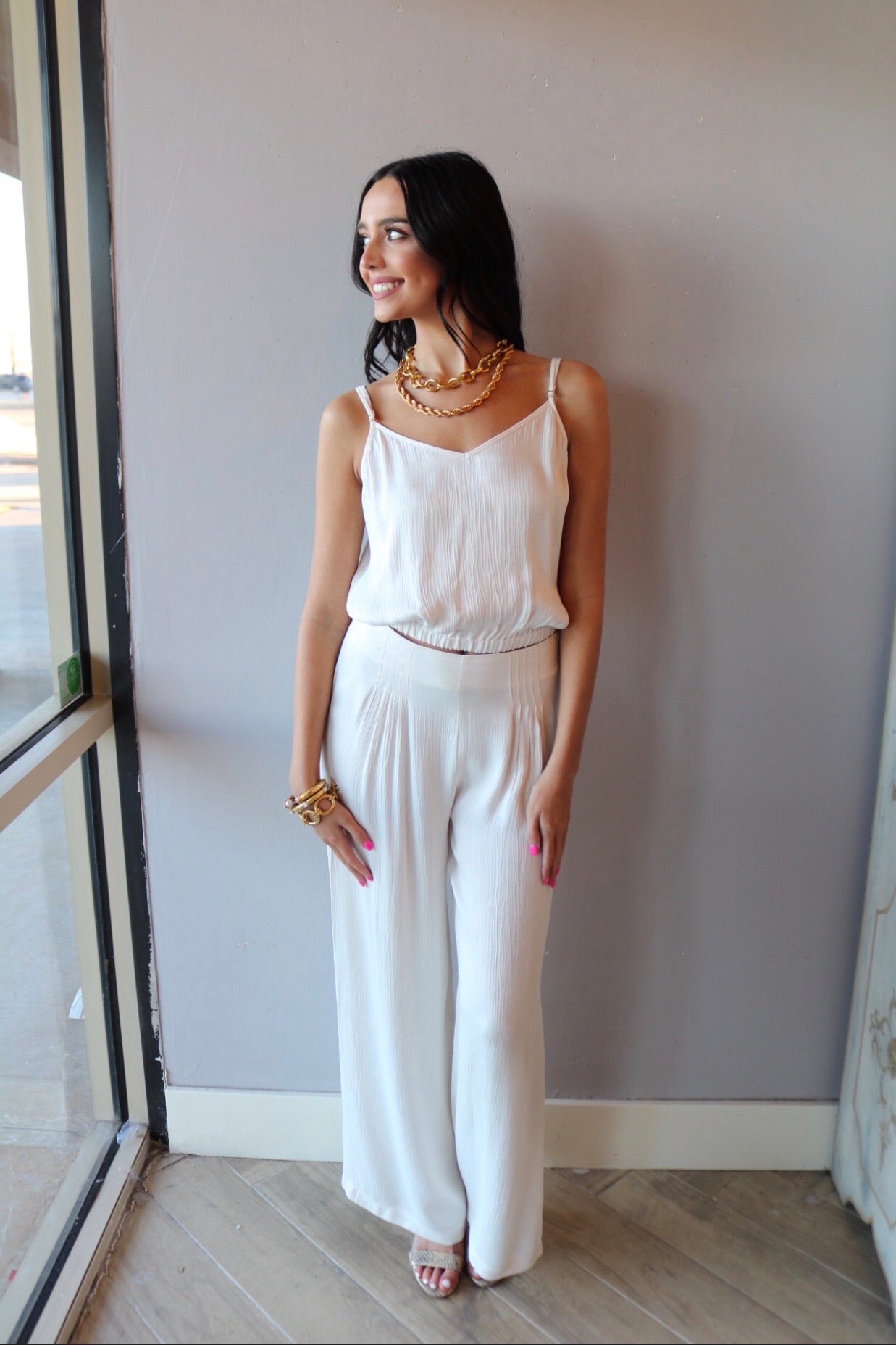 BOBI BLACK Silk MOONSHOT Wide Leg Pants