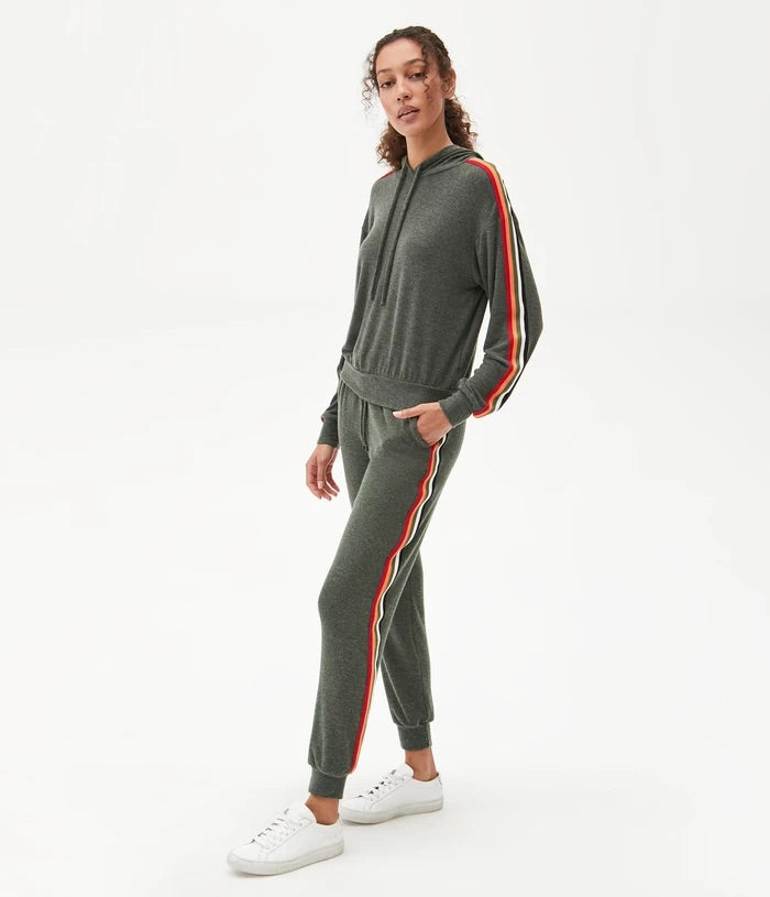 MICHAEL STARS JOVY Pullover with Stripe Trim
