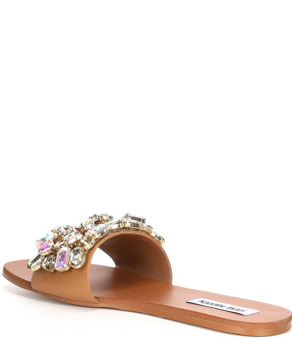 STEVE MADDEN Rhinestone BRIONNA Flat Sandal