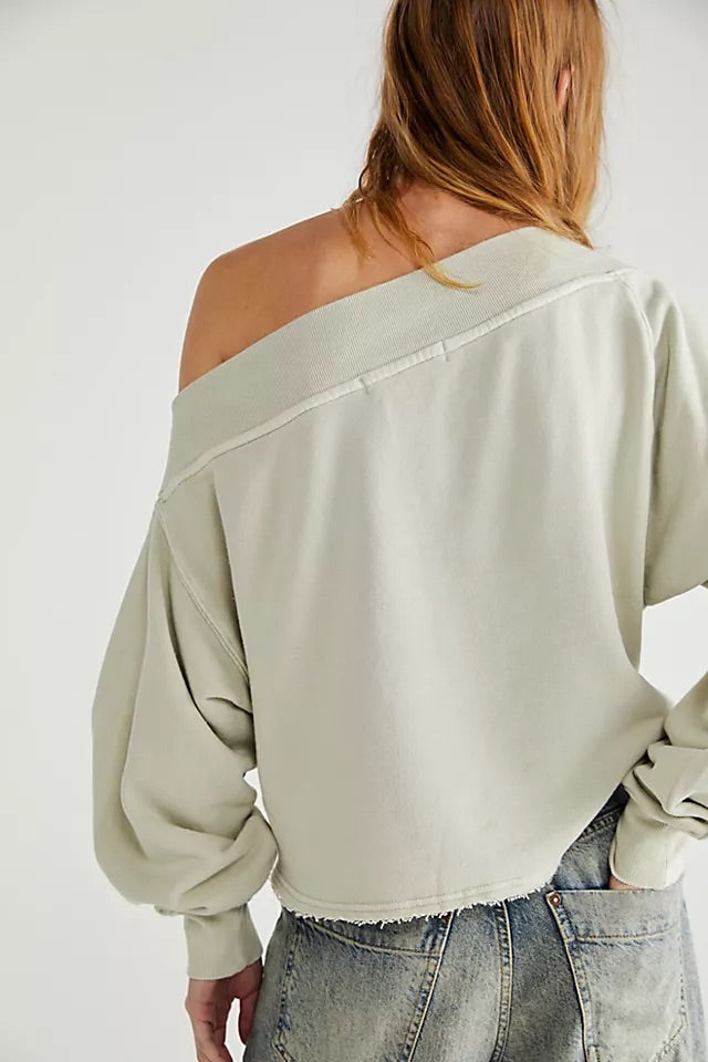 FREE PEOPLE Mineral Wash BRI Pullover
