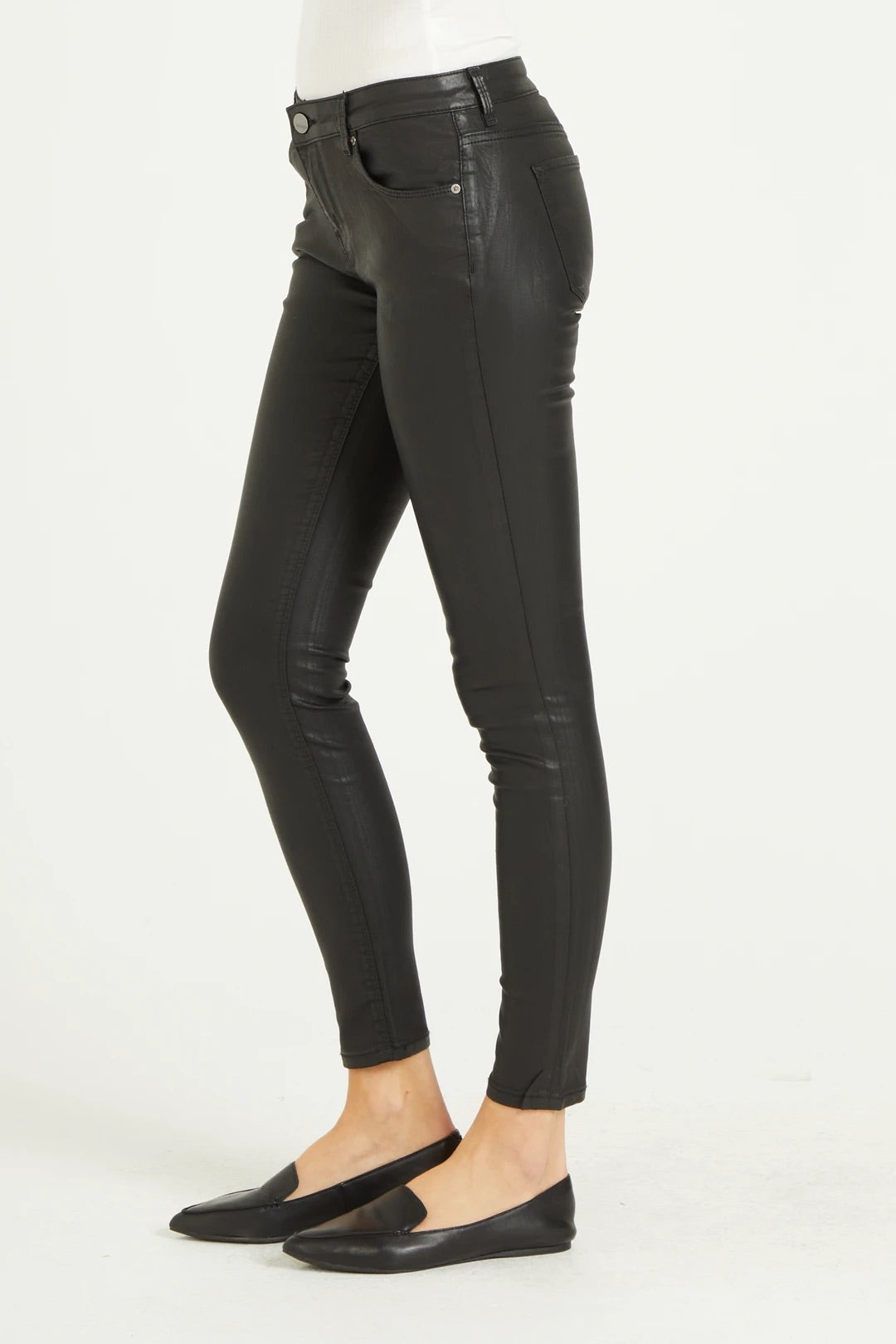 DEAR JOHN Coated PIXIE Hi~Rise Skinny Jeans