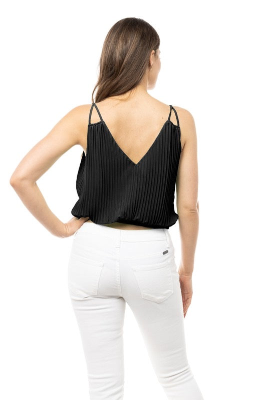 SOURCE Pleated Surplice Top