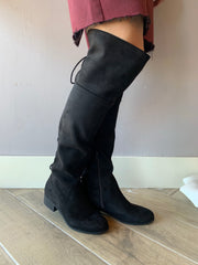 HOUSTON LaceUp Back  Over The Knee Suede Boot