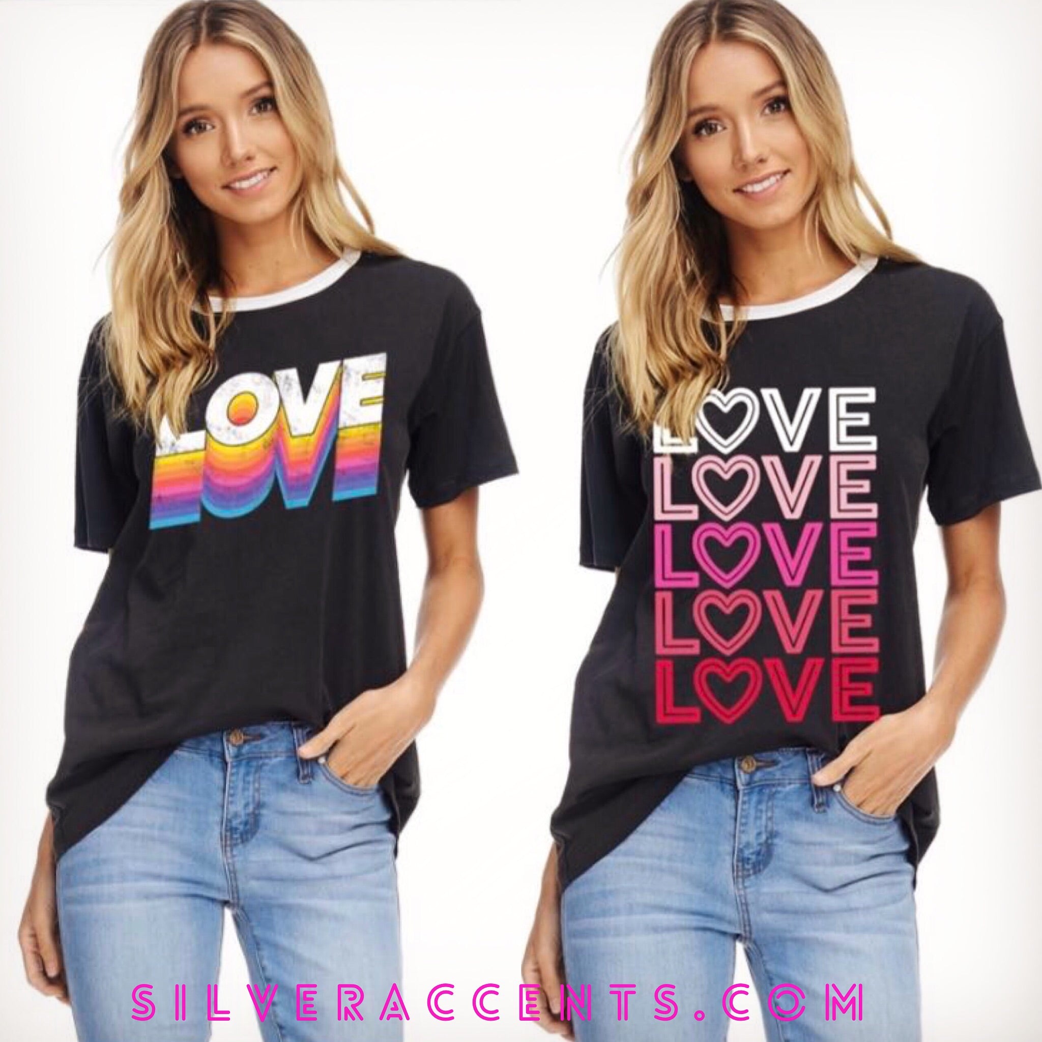 Zutter LOVE REPEAT Ringer Tee Top