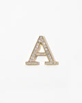 SONIX Clear Crystal Embellished Metal Alphabet Sticker
