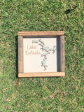 PD Lake Name 7X7 Framed Design