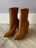 WHITTEN Suede Sock Bootie Shoe