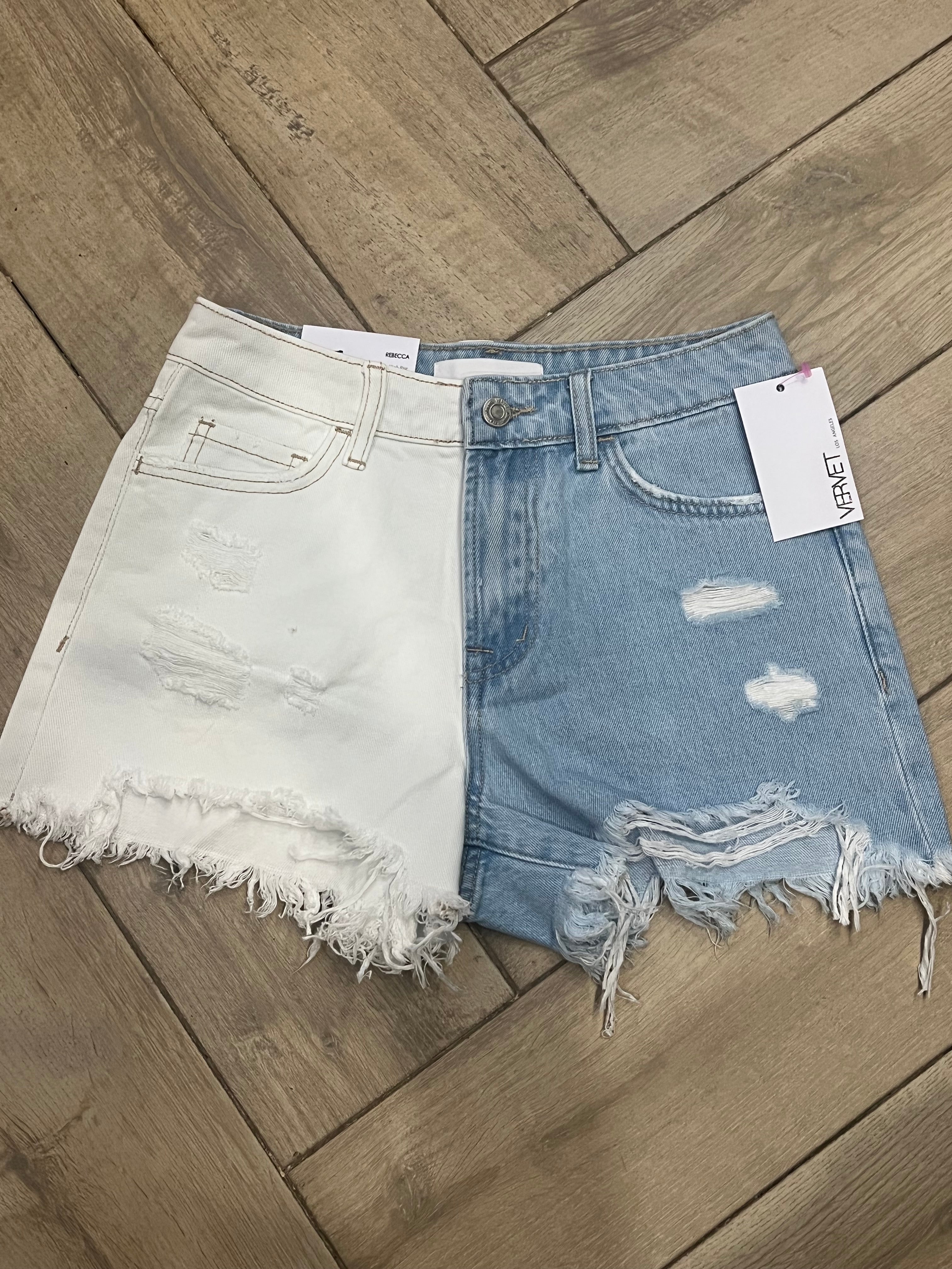 VERVET ColorBlock REBECCA High Rise Shorts