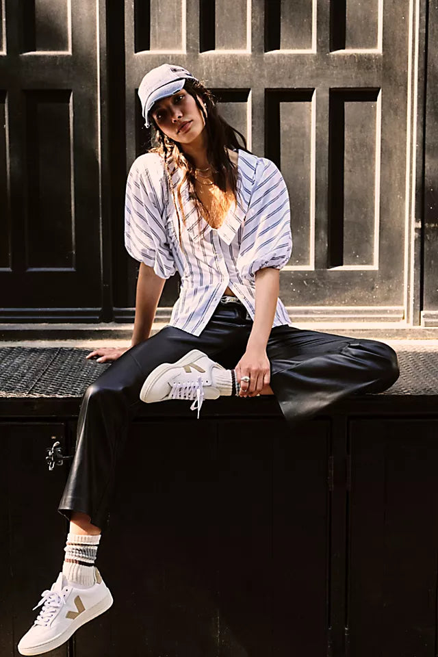 FREE PEOPLE LowRise LOVE LANGUAGE Slim Vegan Leather Pant