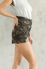 KANCAN Camo BATTLE High Rise Belted Short