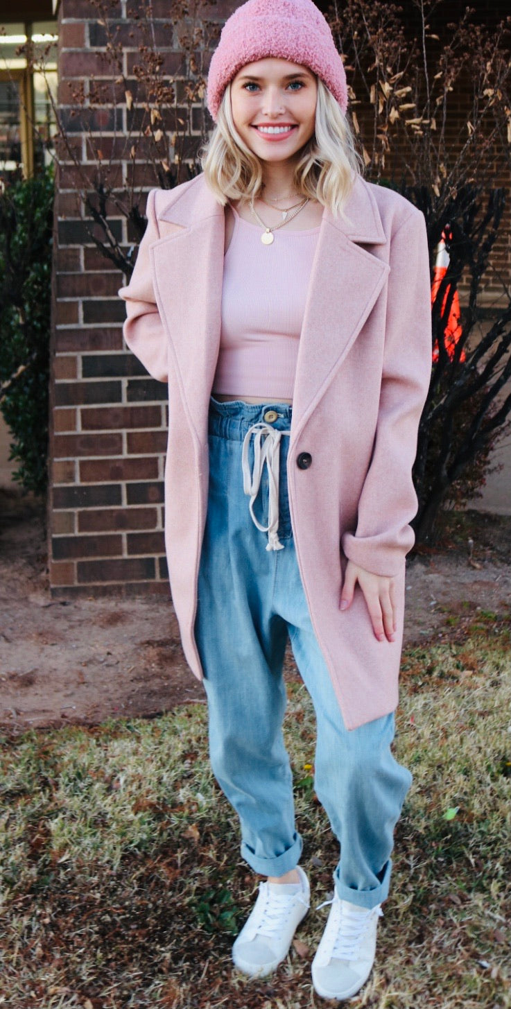 IMAGINE Long Lapel Duster Jacket