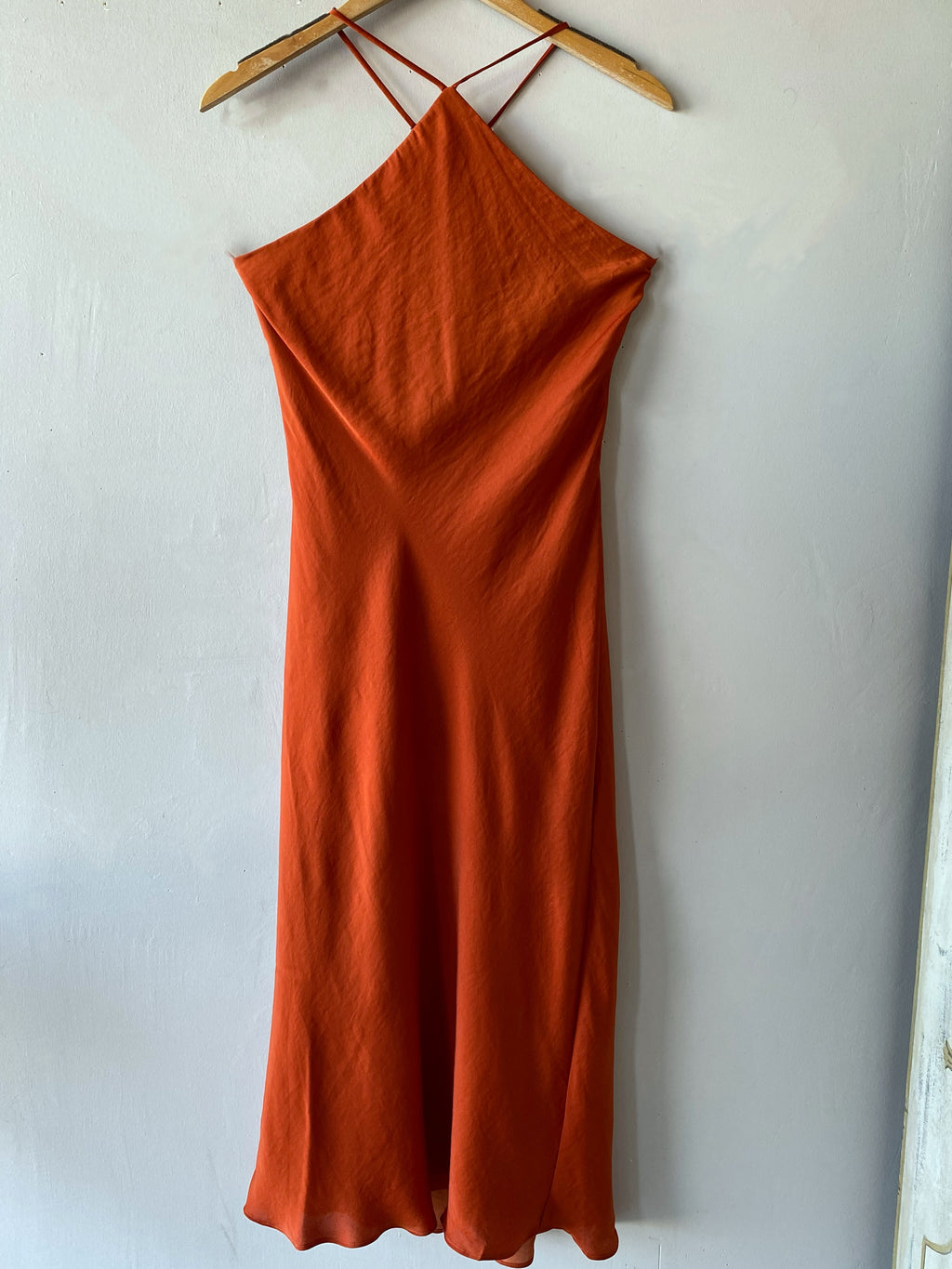 ASHTON CrossFront Halter Neck Midi Dress
