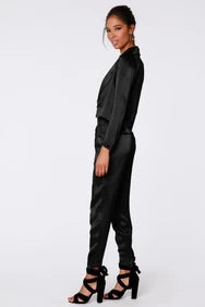 *BOBI BLACK Silk PROVIDE Pants