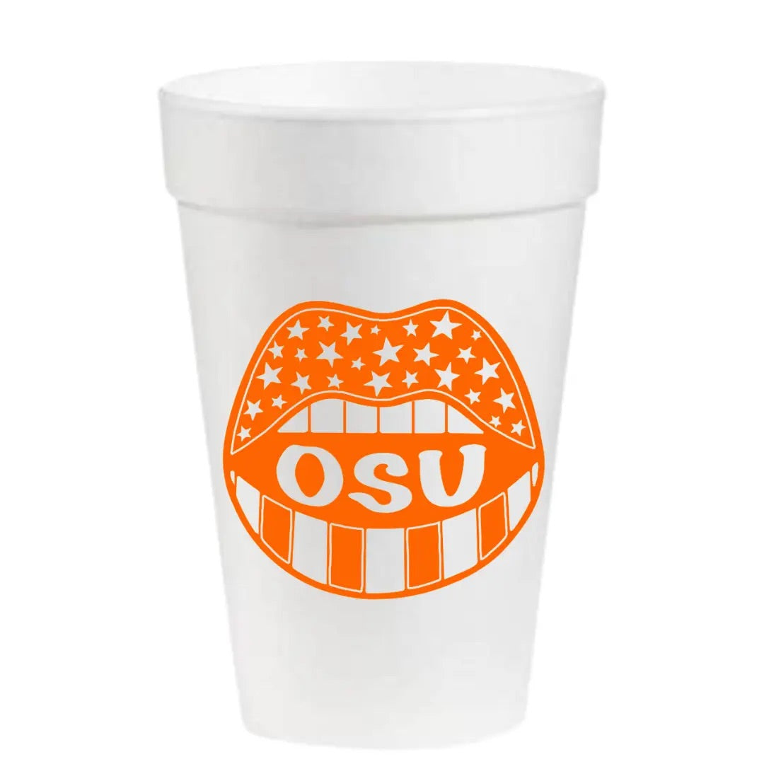 PM 12PK Logo Styrofoam Cups
