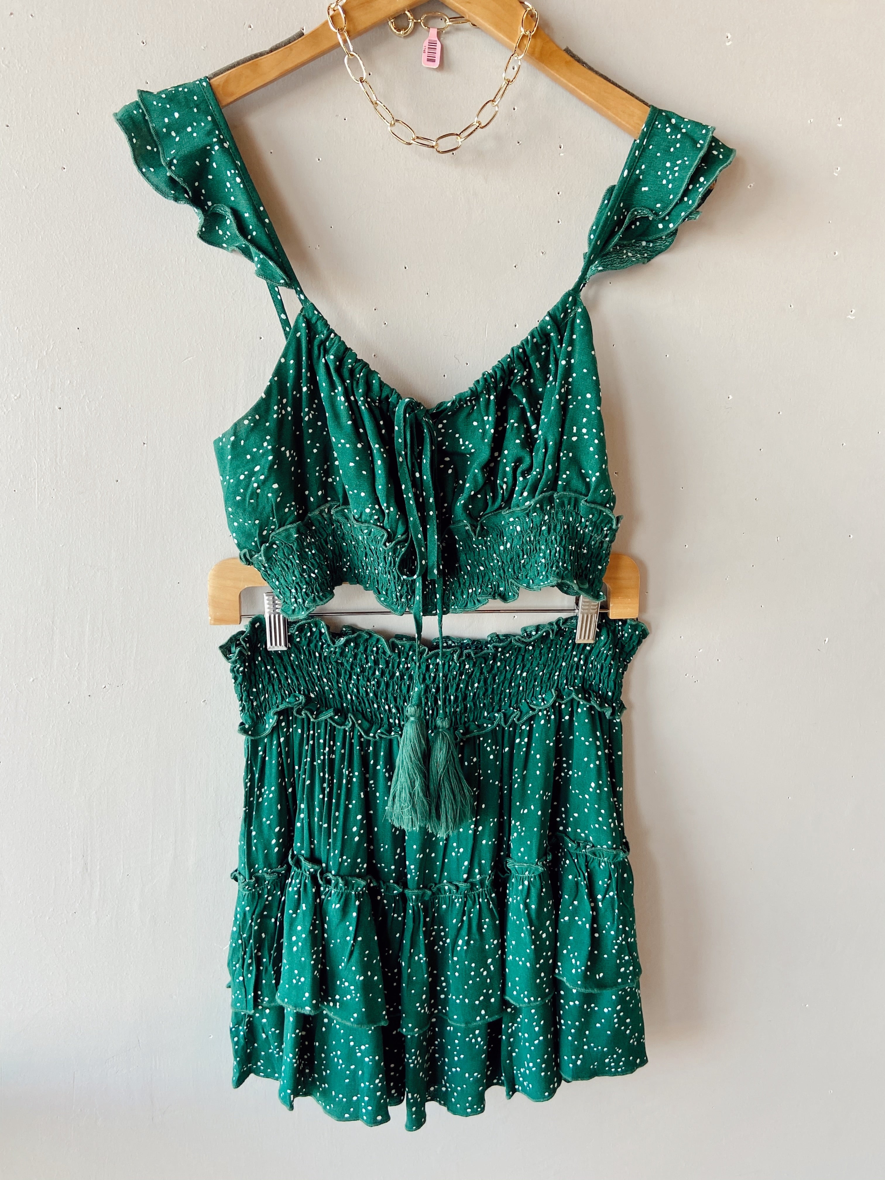 KAYLAS ARMOIRE 2pc HOMAGE Floral SmockSkirt Set