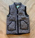 POMELO Black/White UPPER CRUST Quilted Vest