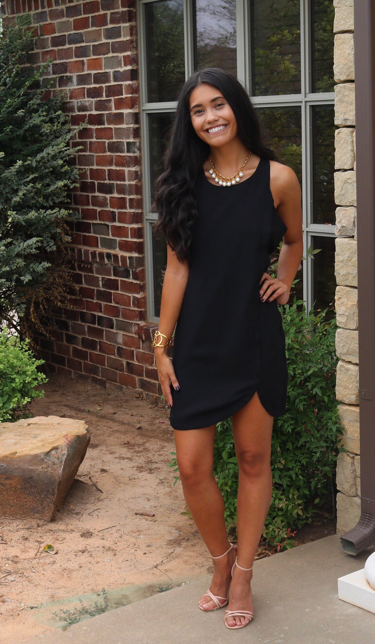 CHOSEN ONE Panel Front Shift Dress