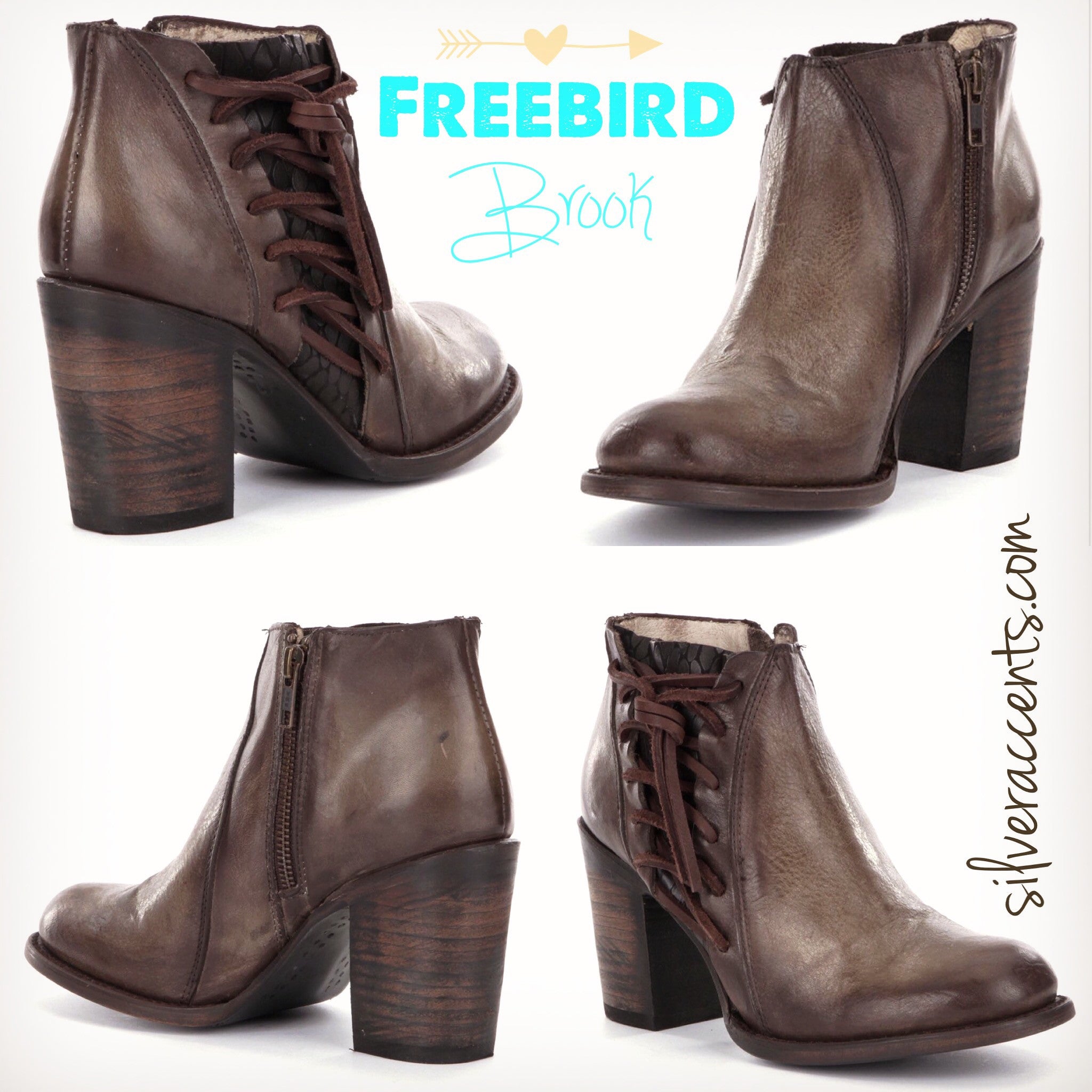 FREEBIRD by STEVEN LaceUp BROOK Booties Shoes