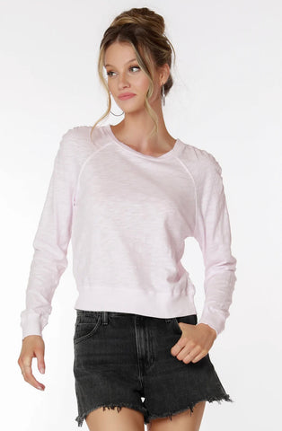 BOBI RuchedShoulder PROP SlubJersey Top