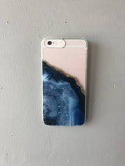 THE CASERY IPhone DARK BLUE AGATE Case