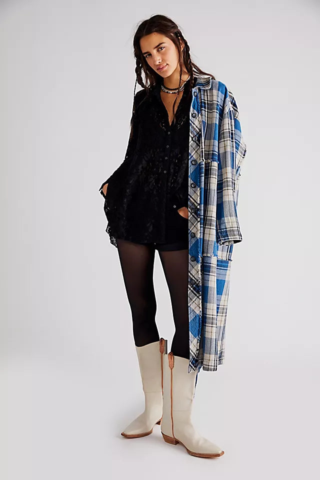 FREE PEOPLE Lace HEATHER SwingHem Tunic