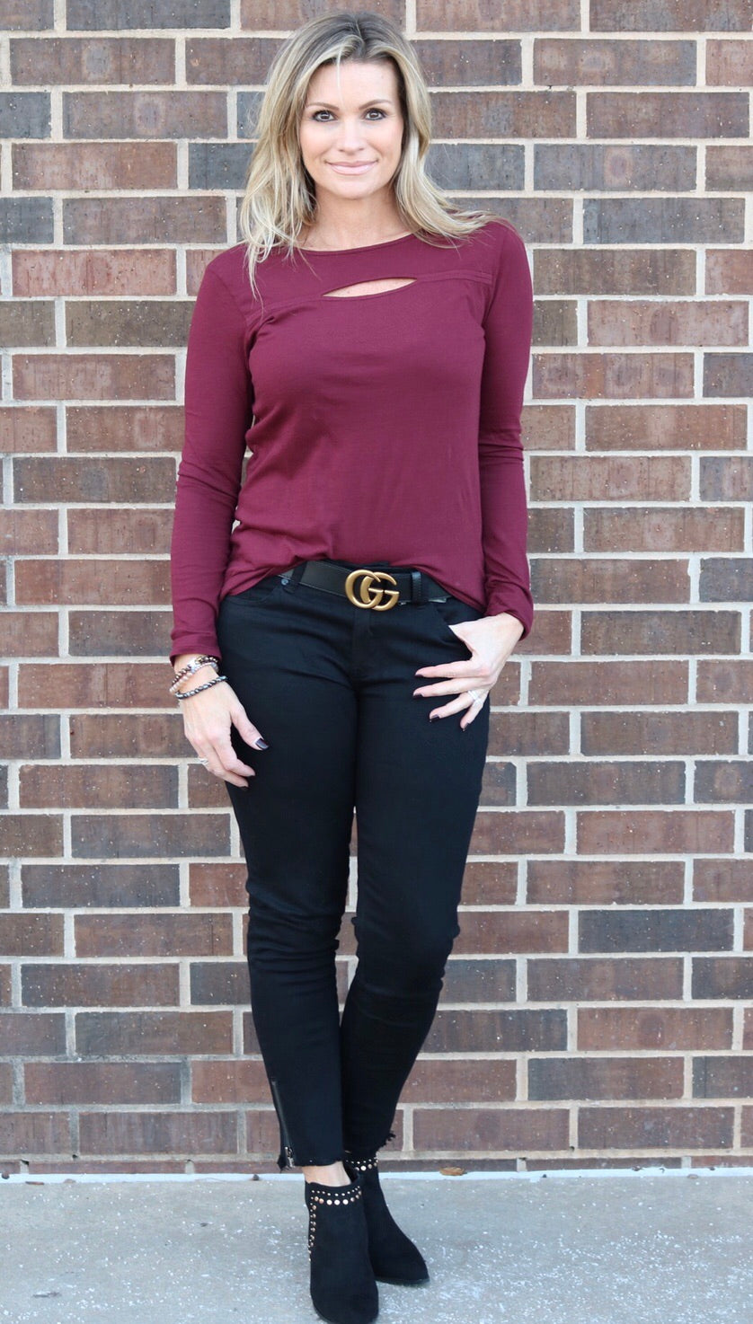 BOBI Lightweight Jersey CROSSFIRE Keyhole Top