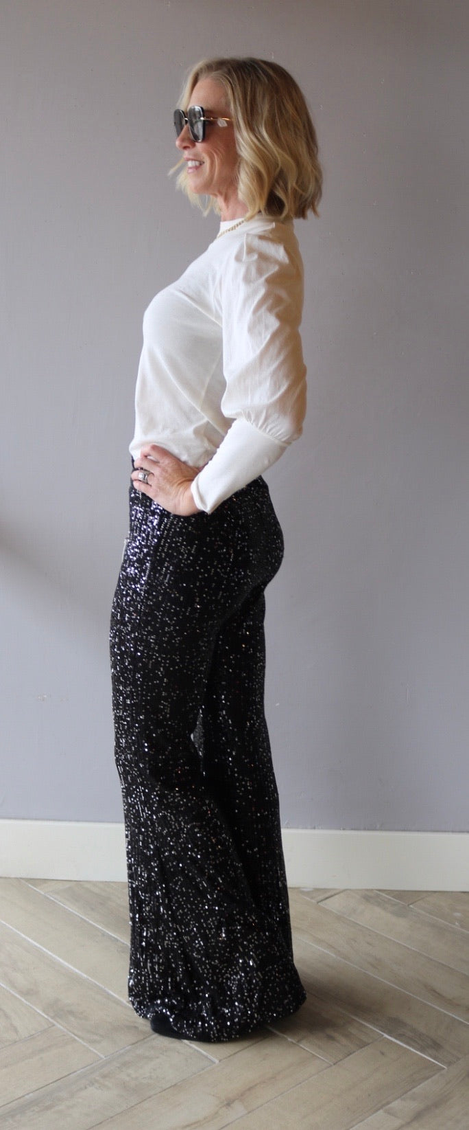 BOBI MockNeck CATHARINE BishopSleeve LWJ Top