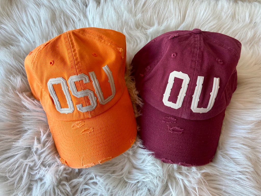 CM Applique Hat OK Collegiate