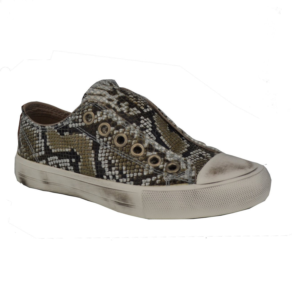 NAUGHTY MONKEY Python WILDLIFE Vintage Distressed Sneaker Shoe