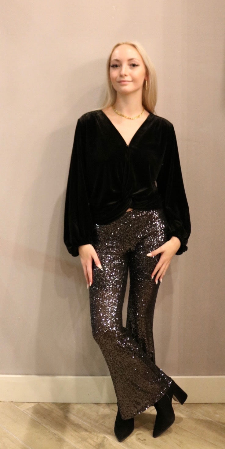 ANOTHER LOVE Velvet ARIAH Crossover Top
