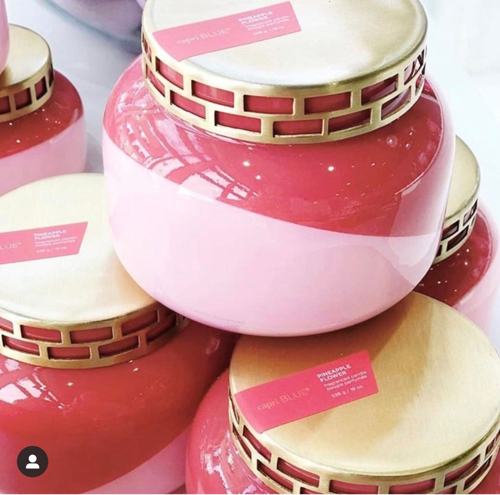 CAPRI BLUE 19oz. DUAL TONE Signature Jar Candle