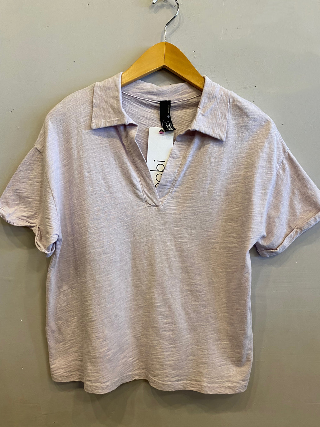 BOBI RollSleeve BARRIER Collar Slub Top