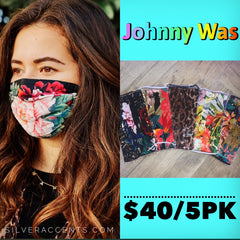 JOHNNY WAS 5 Pack Silk Charmeuse Face Masks