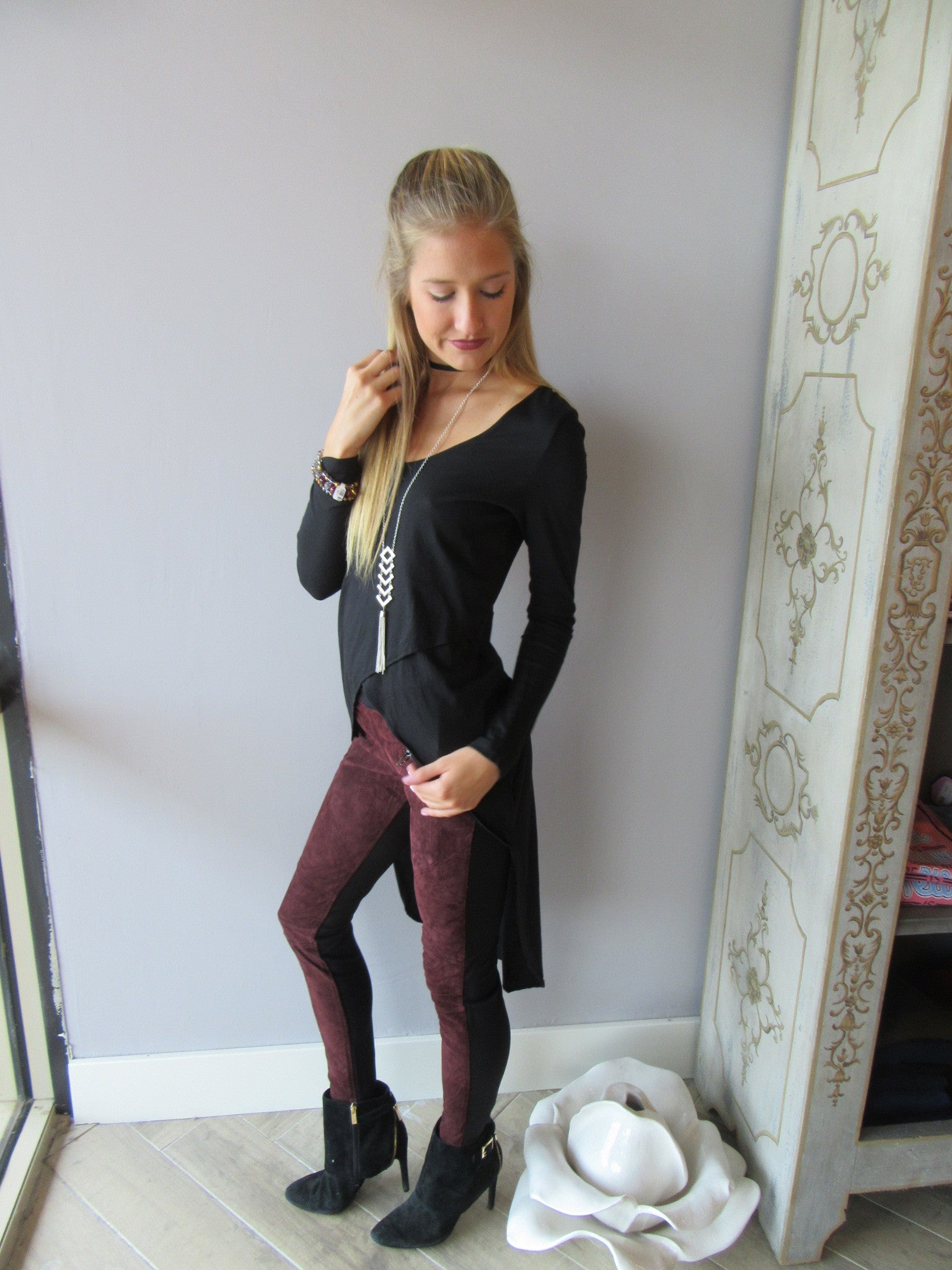 BOBI Jersey CASTLE RUN Asymmetric HiLo Top