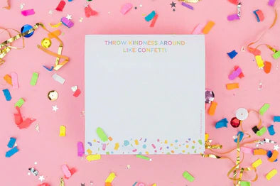 TAYLOR ELLIOTT Sticky CONFETTI CUBE Notepad