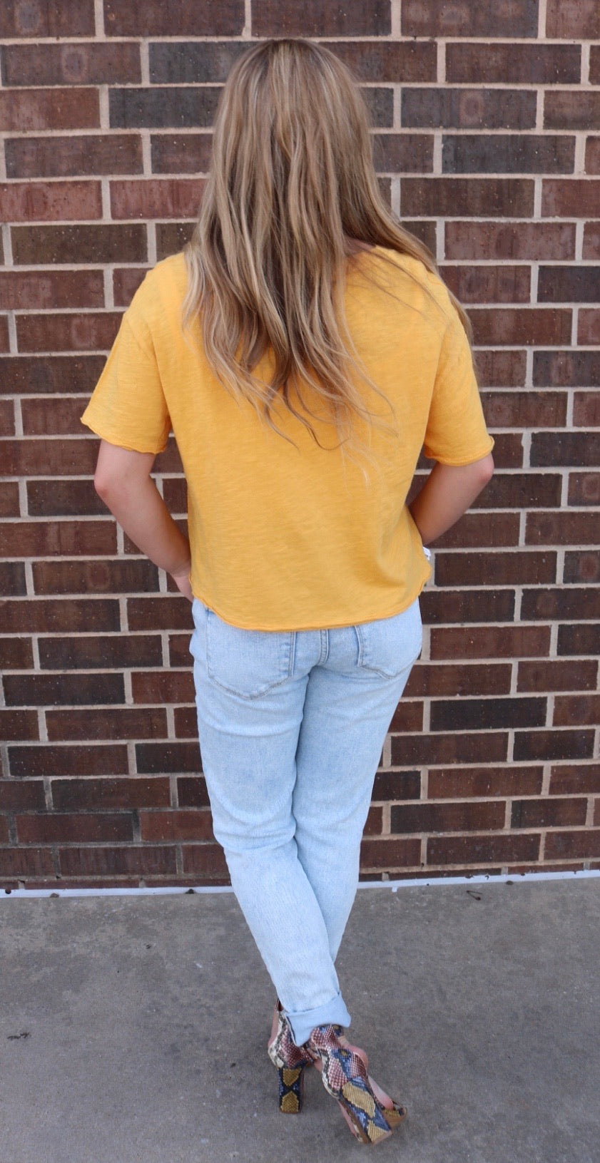 BOBI WaistCrop MARVEL SlubJersey Tee Top