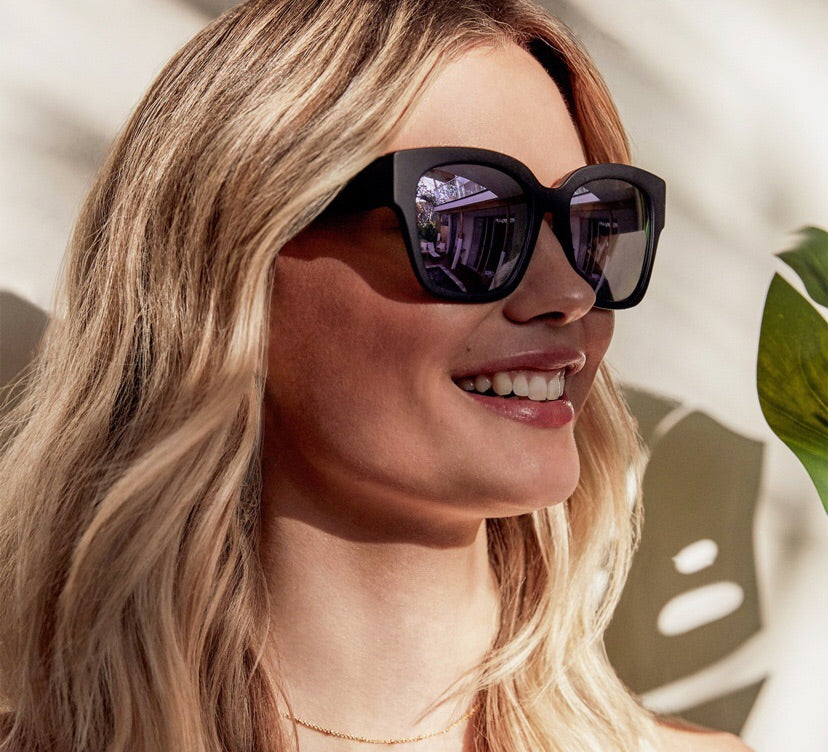 DIFF BELLA II Matte Black Sunglasses