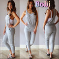 *BOBI SupremeJersey ATTEND SmockWaist RacerBack Jumpsuit